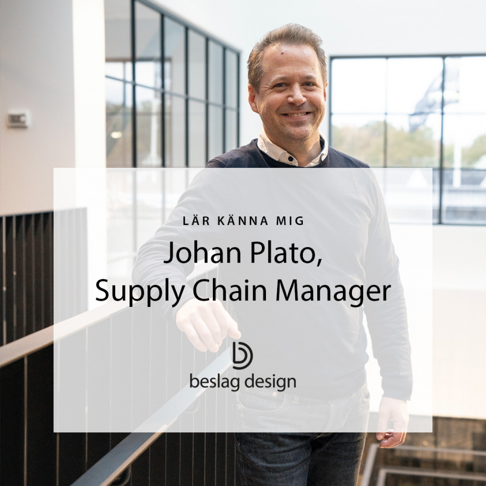 Lär känna mig: Johan Plato, Supply Chain Manager