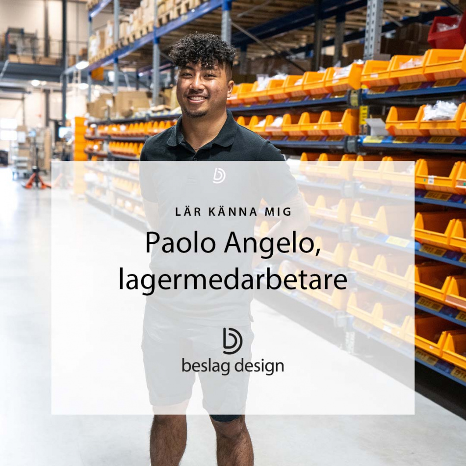 Lär känna mig: Paolo Angelo, lagermedarbetare