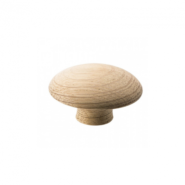 Knopp Mushroom - 50mm - Obehandlad Ek i gruppen Sortiment / Knoppar / Träknoppar hos Beslag Design i Båstad Aktiebolag (255620-11)