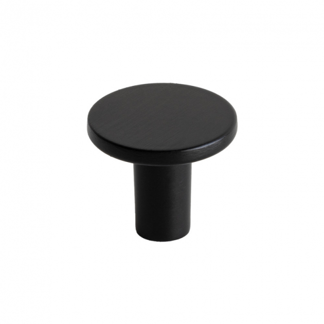 Knopp Lund - 25mm - Mattsvart i gruppen Sortiment / Knoppar / Svarta Knoppar hos Beslag Design i Båstad Aktiebolag (339422-11)