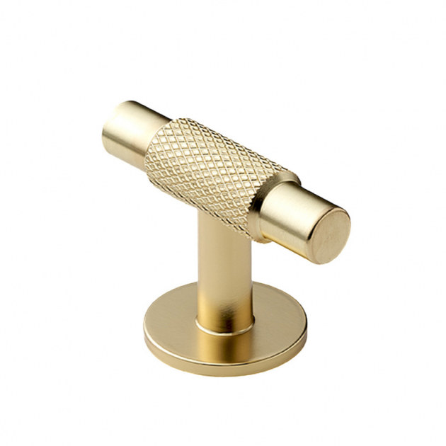Knopp Manor T - Guld i gruppen Produkter / Knoppar / Mässingsknoppar hos Beslag Design i Båstad Aktiebolag (351032-11)