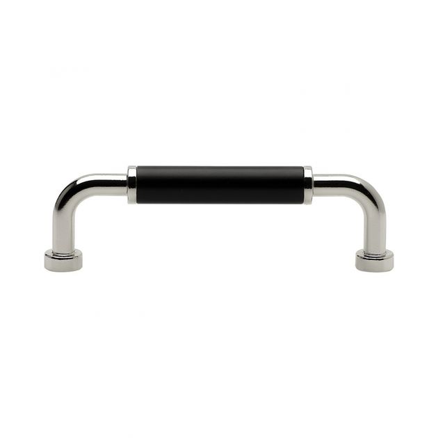Handtag Brohult M - 96mm - Förnicklad/Svart i gruppen Sortiment / Handtag hos Beslag Design i Båstad Aktiebolag (397040-11)