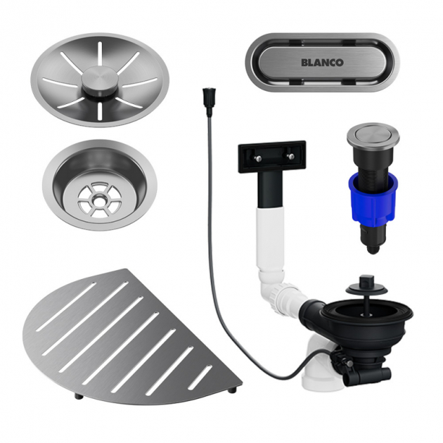 Komponentpaket Oovalon - Borstad rostfritt i gruppen Nyheter hos Beslag Design i Båstad Aktiebolag (527993)