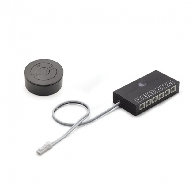 Dimmer Giro Next FE Set - svart/svart i gruppen Sortiment / Belysning / Tillbehör hos Beslag Design i Båstad Aktiebolag (972728)