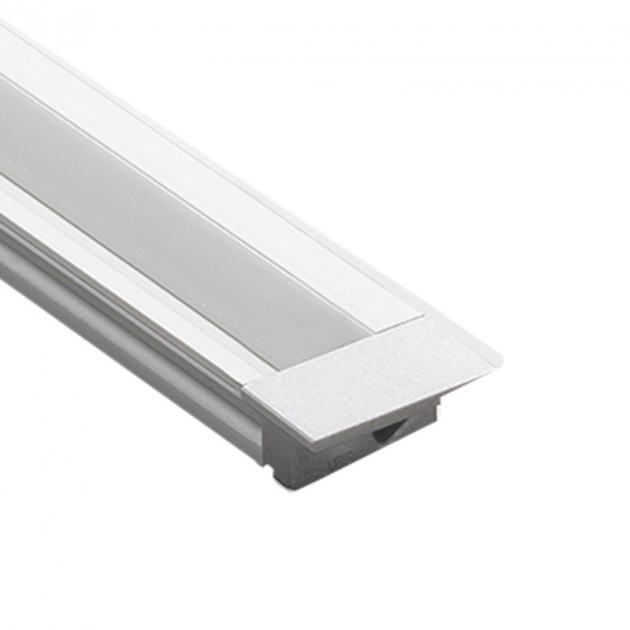 Ändavslut 8112 - Aluminium - 2-p i gruppen Sortiment / Belysning / Tillbehör & distansringar hos Beslag Design i Båstad Aktiebolag (973577)