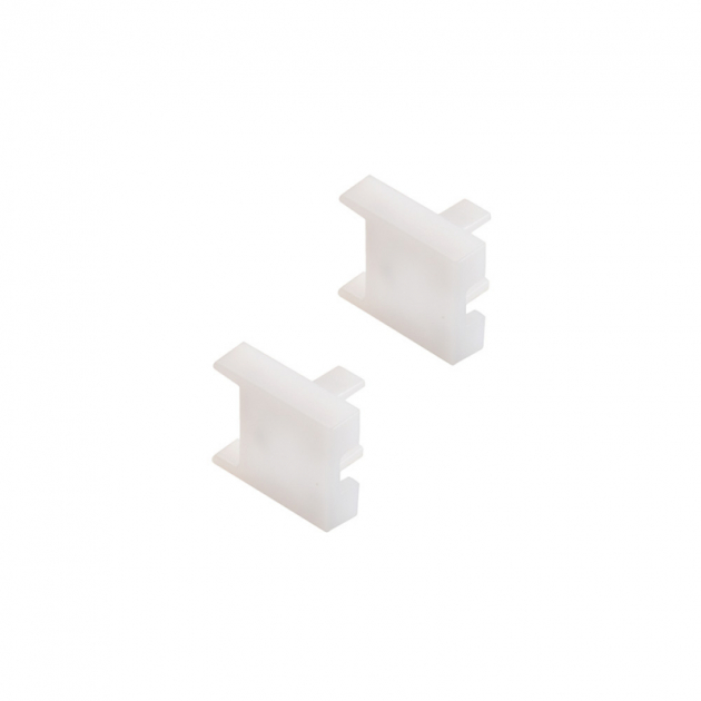 Ändavslut Nubo - 2-pack - Vit i gruppen Sortiment / Belysning / Tillbehör hos Beslag Design i Båstad Aktiebolag (973692)