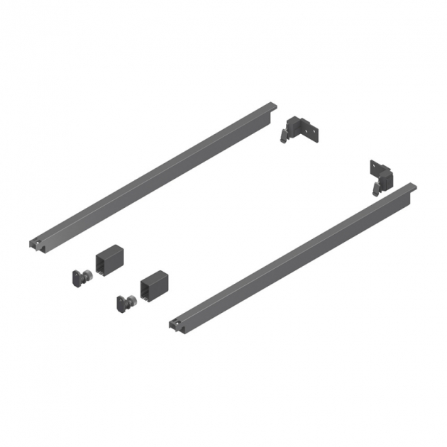 Rektangulär reling Nova Pro Scala - Set i gruppen Sortiment / Förvaring  / GRASS hos Beslag Design i Båstad Aktiebolag (Reling-NovaPro-Set)