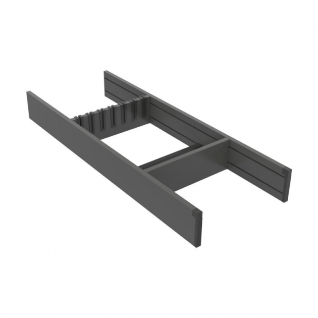 Flex Basic Knivinsats - Oriongrå i gruppen Sortiment / Förvaring  / Lådinsatser hos Beslag Design i Båstad Aktiebolag (flexbasic-knivinsats-gra)