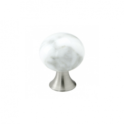 Knopp Bead Straight - 28mm  Marmor/grå