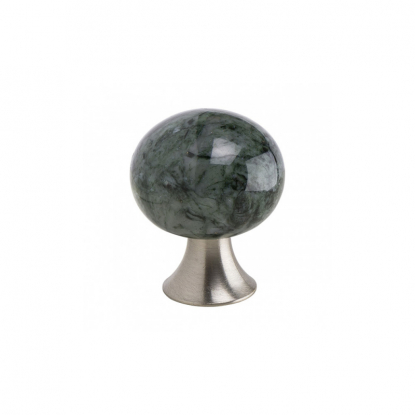 Knopp Bead Straight - 28mm - Marmor/grön