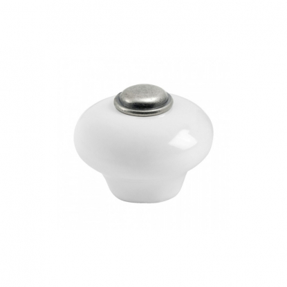 Knopp 409 - 32mm - Tenn/Porslin