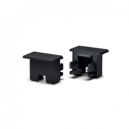 Ändavslut Nexus - Infälld - 2-pack - Svart