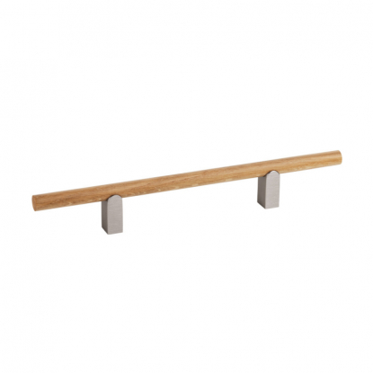 Handtag Kumo Wood - Ek/rostfri look