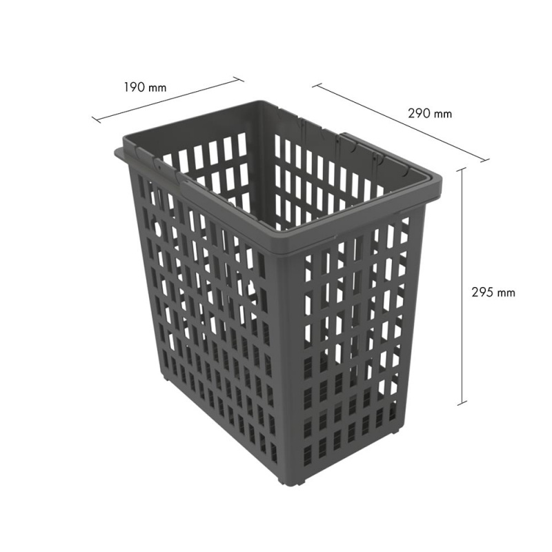 Matavfallsbehållare - Hero - 13L - Mörkgrå