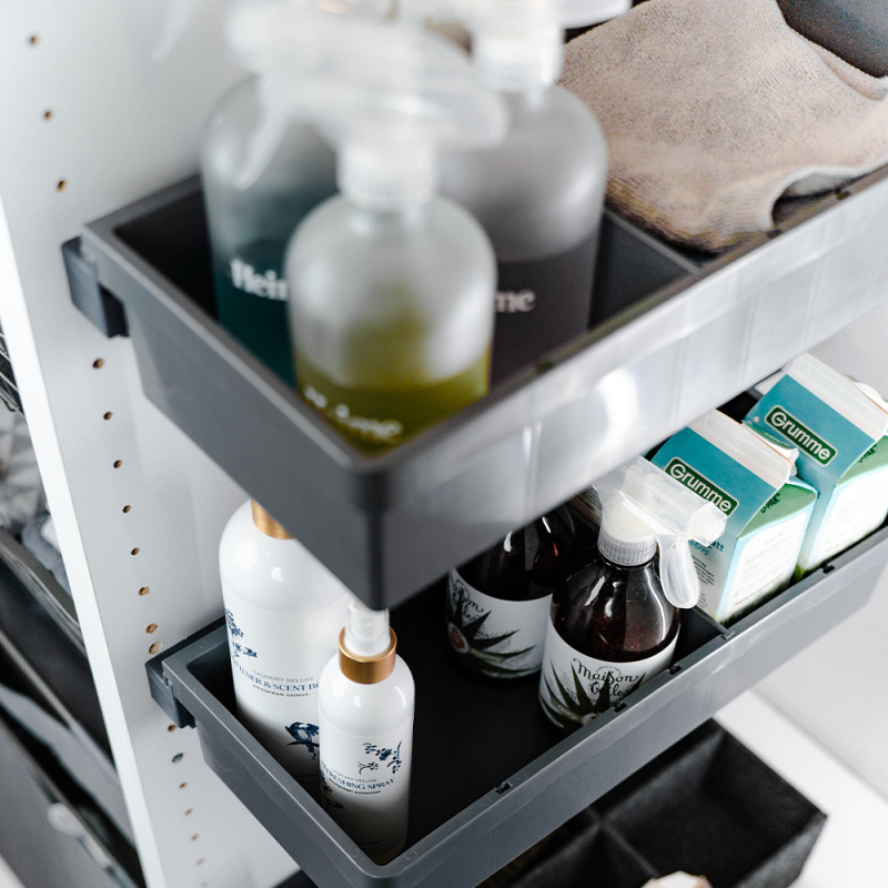 Städskåpsback - Mörkgrå