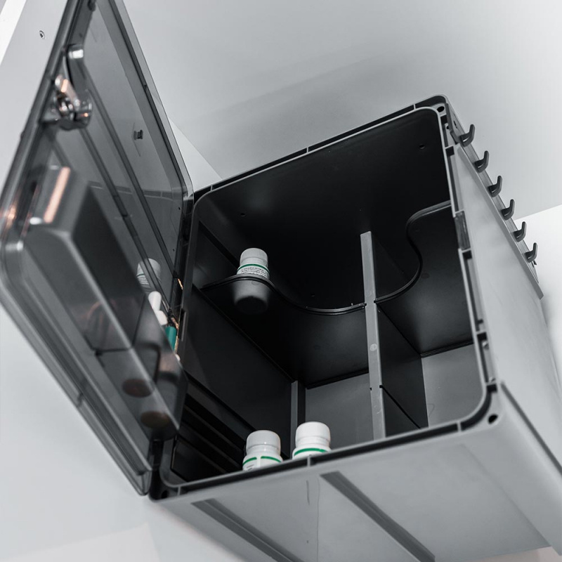 Medicinskåp - Mörkgrå