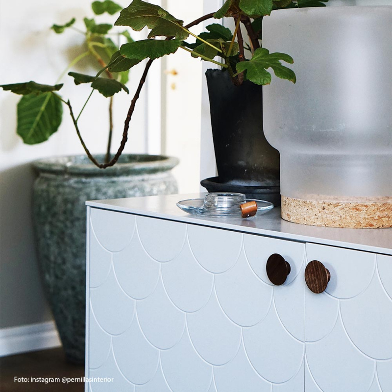 Knopp Olympia Valnöt