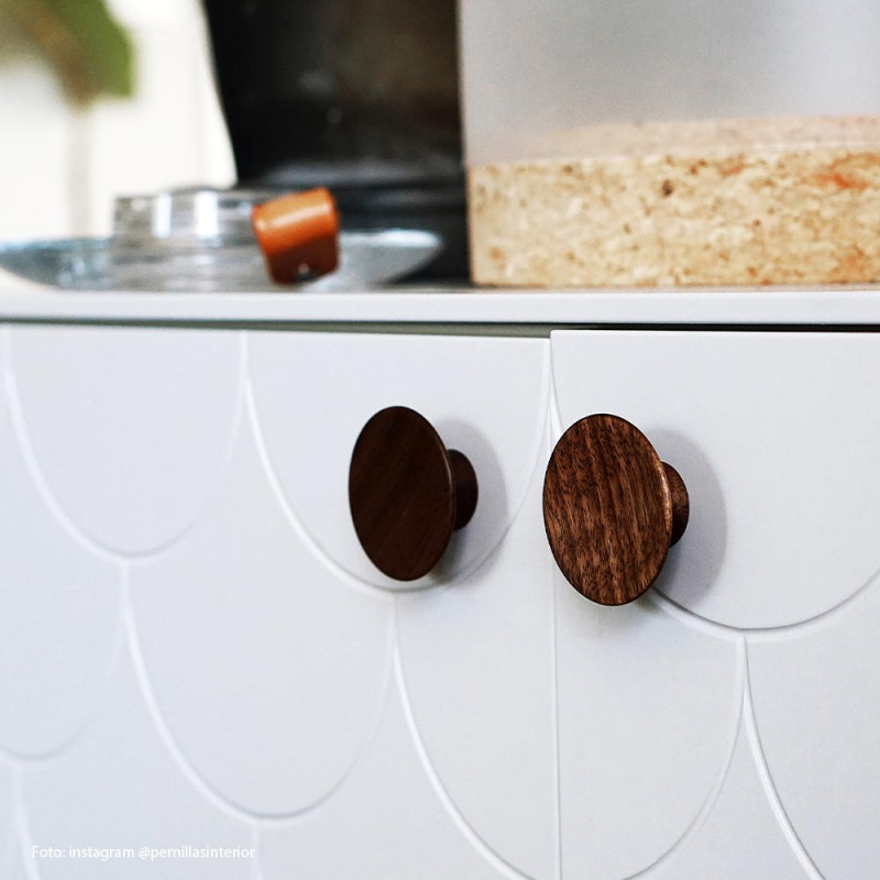 Knopp Olympia Valnöt