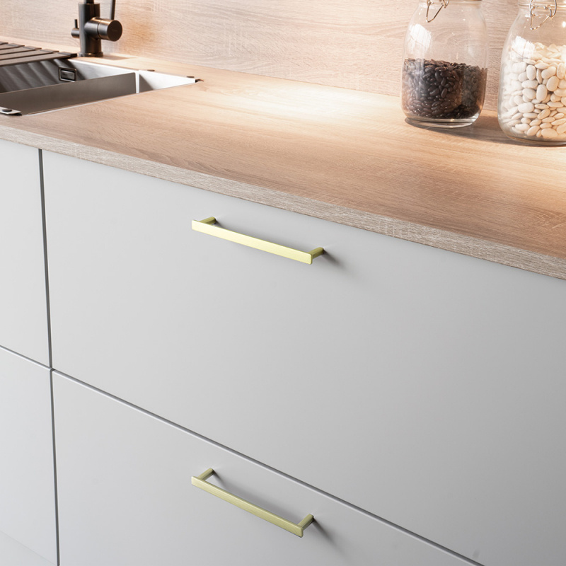 Handtag Bror - 160mm - Borstad mässing