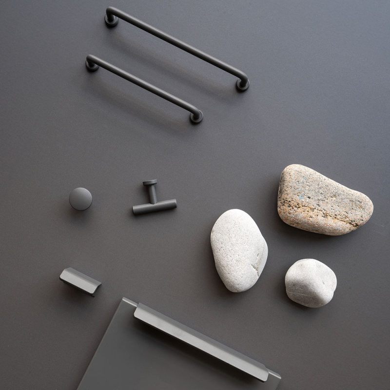 Knopp Skye - 25mm - Grafitgrå