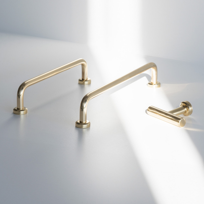 Knopp T Viva - Polerad mässing