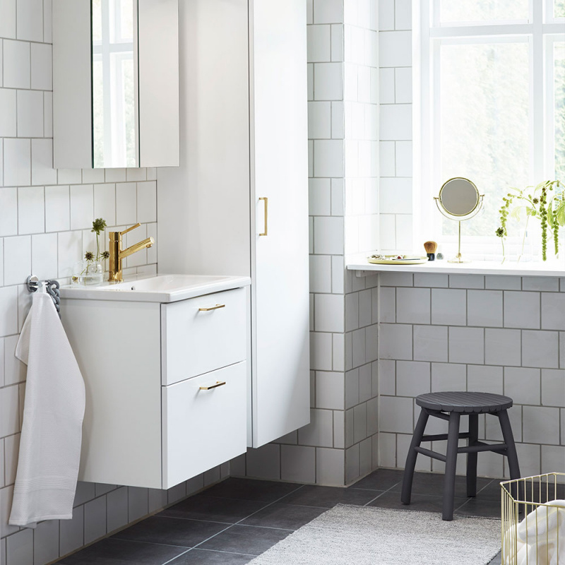 Handtag 0143 - 128mm - Polerad mässing