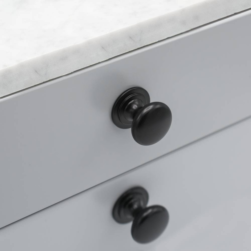 Knopp Mynta - 32mm - Svart