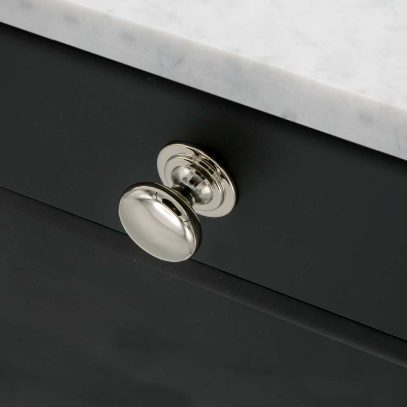 Knopp Mynta - 32mm - Förnicklad