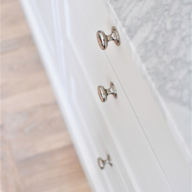 Knopp Mynta - 32mm - Förnicklad