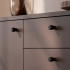 Knopp Brooklyn - Borstad svart Knopp Brooklyn - Borstad svart