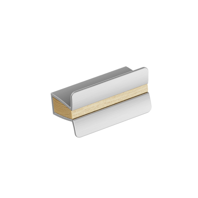 Handtag Papillion - 32mm - Ek/rostfri look 