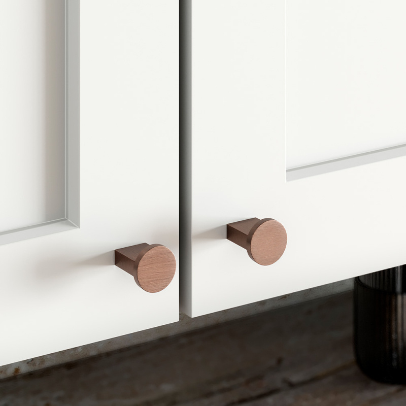 Knopp Nexx - 25mm - Borstad brons