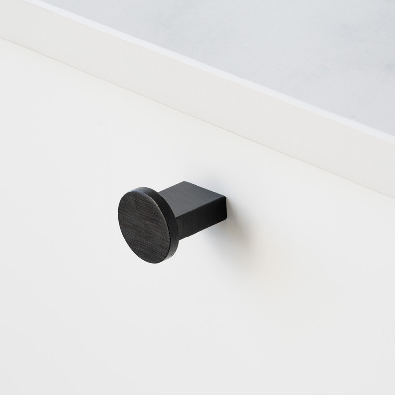 Knopp Nexx - 25mm - Borstad svart