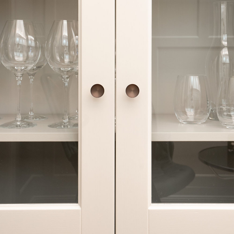 Knopp Sture - 28mm - Brunerad mässing