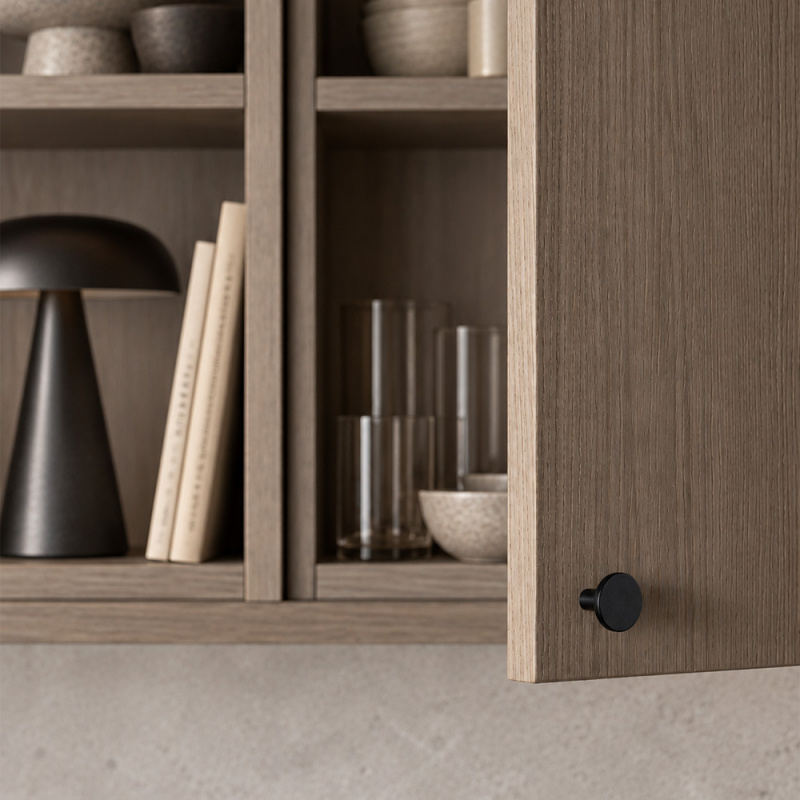 Knopp Lund - 25mm - Mattsvart 