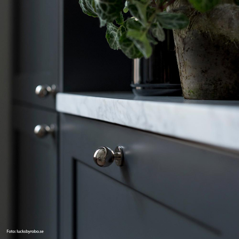 Knopp Solliden Förnicklad