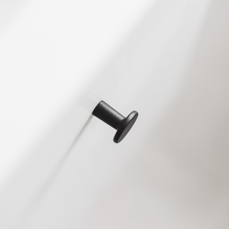 Knopp Bob - Ø28mm - Mattsvart