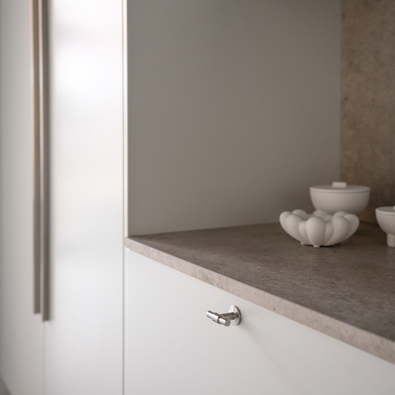 Knopp T Uniform - Borstad rostfritt