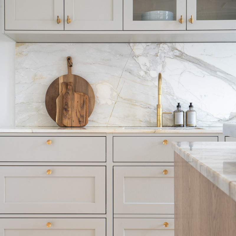 Knopp T Uniform - Borstad obehandlad mässing