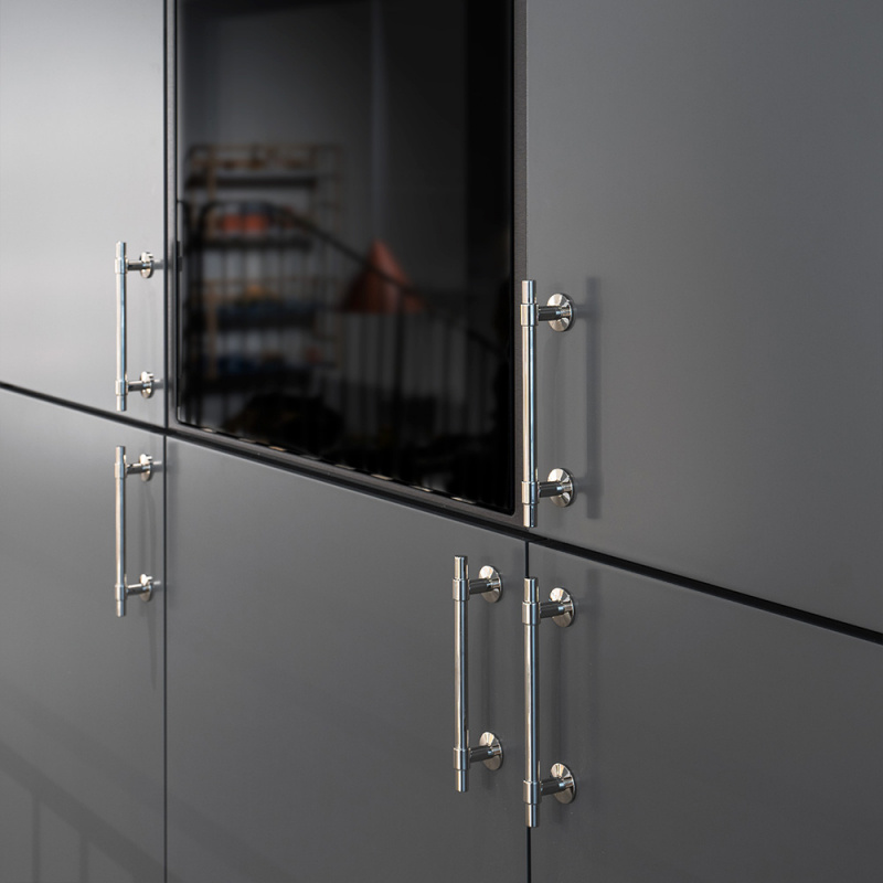 Handtag Uniform - 128mm - Förnicklad