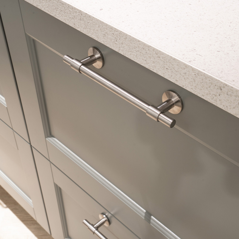 Handtag Uniform - 128mm - Borstad rostfritt