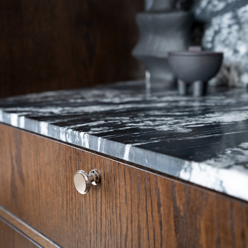 Knopp Uno - 30mm - Förnicklad