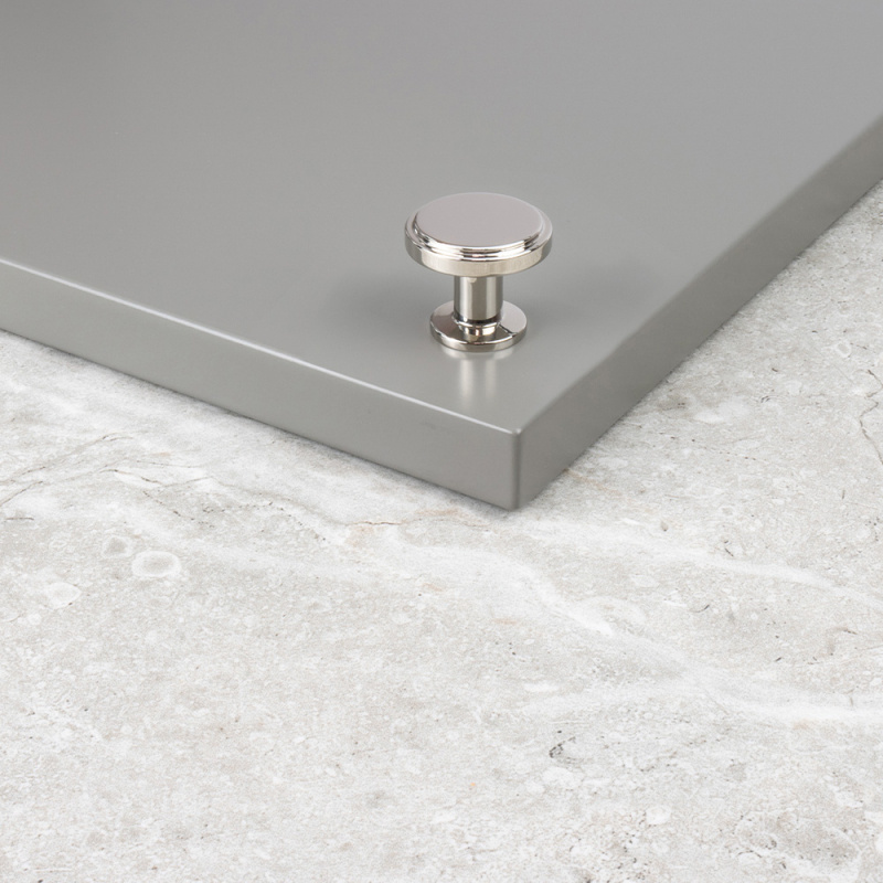 Knopp Uno - 30mm - Förnicklad