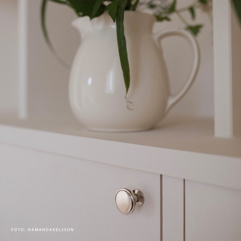 Knopp Uno - 30mm - Förnicklad