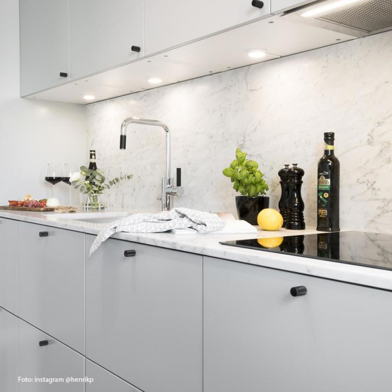 Knopp Graf - 17mm - Mattsvart