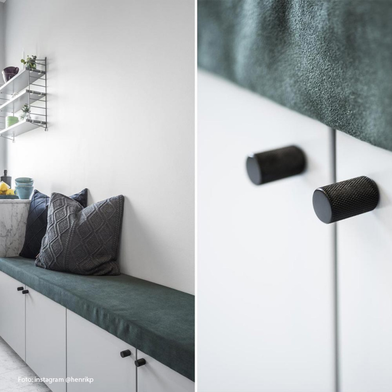 Knopp Graf - 17mm - Mattsvart