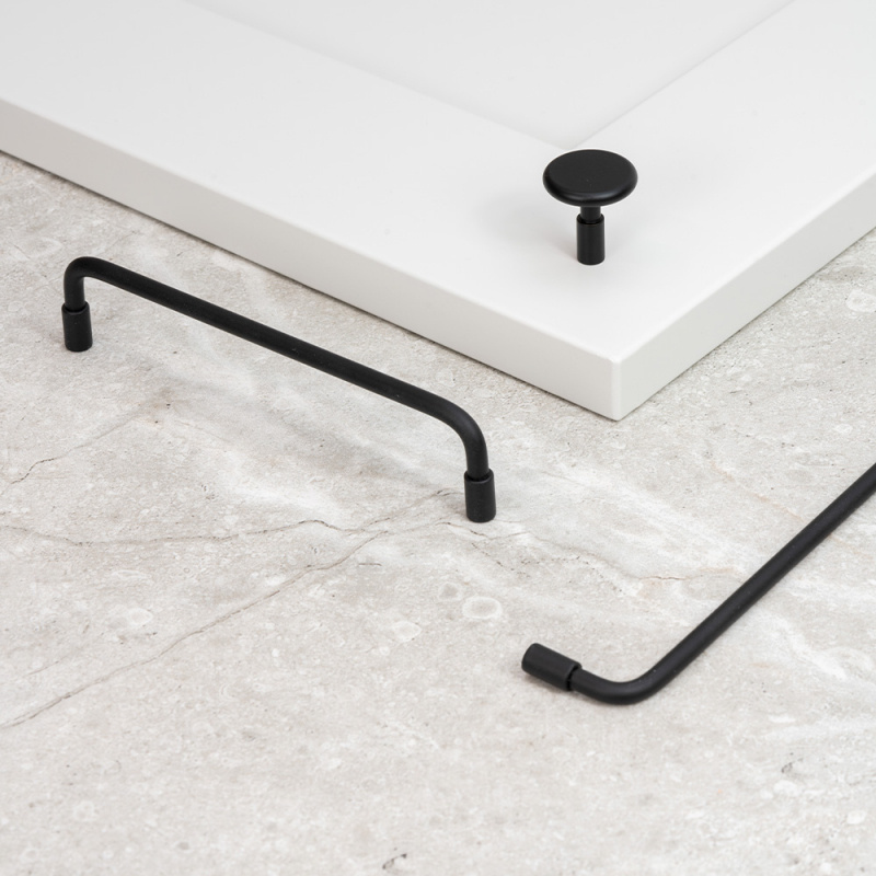 Knopp Spira - 24mm - Mattsvart