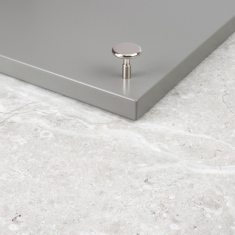 Knopp Spira - 24mm - Förnicklad