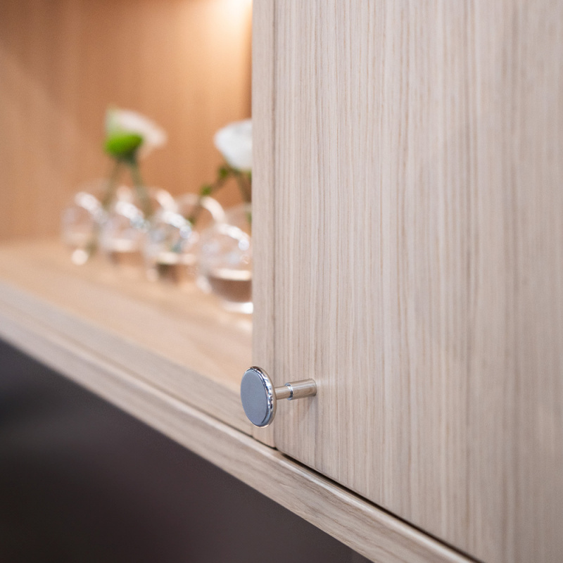 Knopp Spira - 24mm - Förnicklad