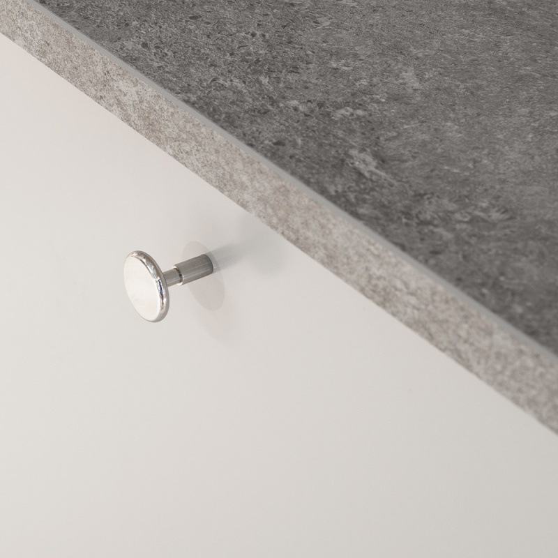 Knopp Spira - 24mm - Förnicklad